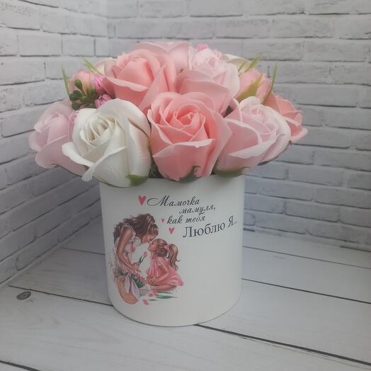 Букет из мыльных цветов-Мамочке