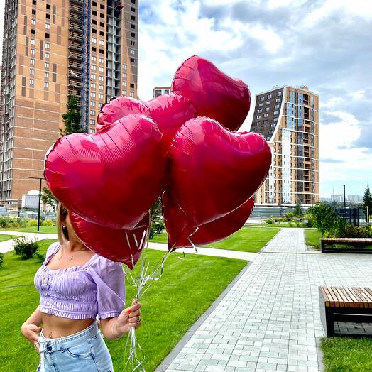 7 шаров сердец