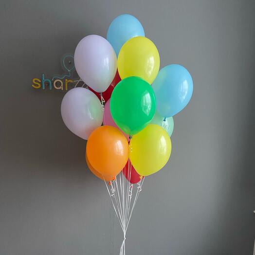 Multicolored balloons 15 pcs