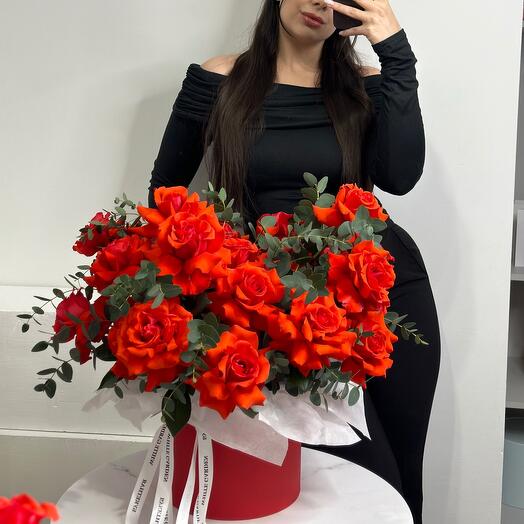 Цветы в коробке XL