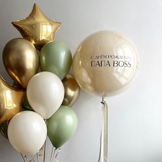 Воздушные шары для мужчины, шары для парня, шары на день рождения, шары на 23 февраля