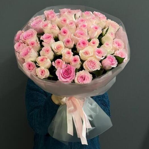 Букет из 51 нежной розы