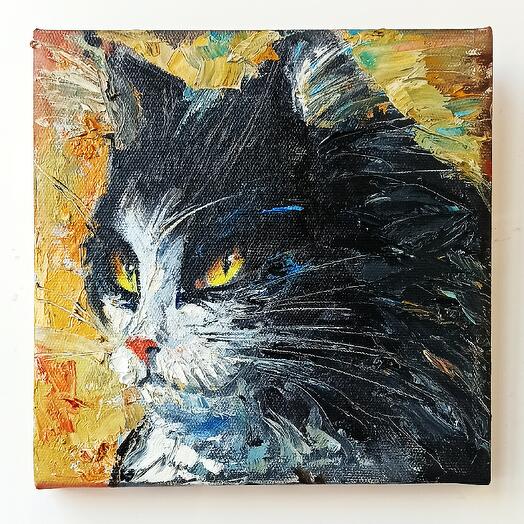 Неукротимый. Картина с котом