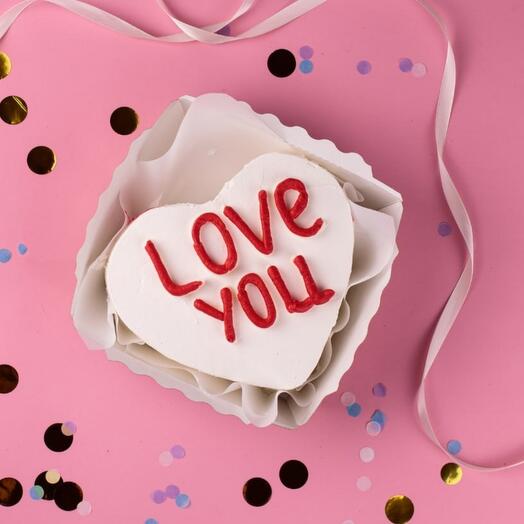 Бенто-торт сердце love you 700 г