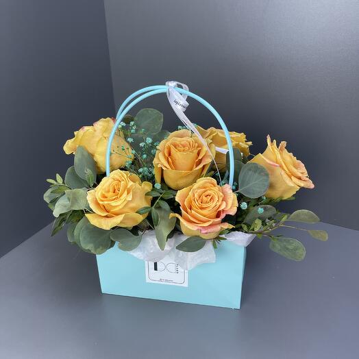 Сумочка с розами «Оранж»