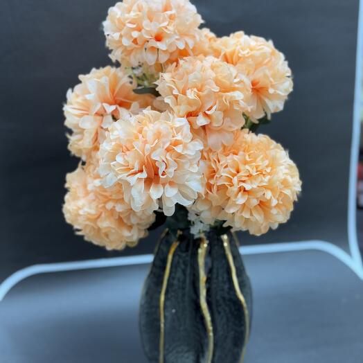 Шафран кремовый искусственный 1 ветка 12 голов