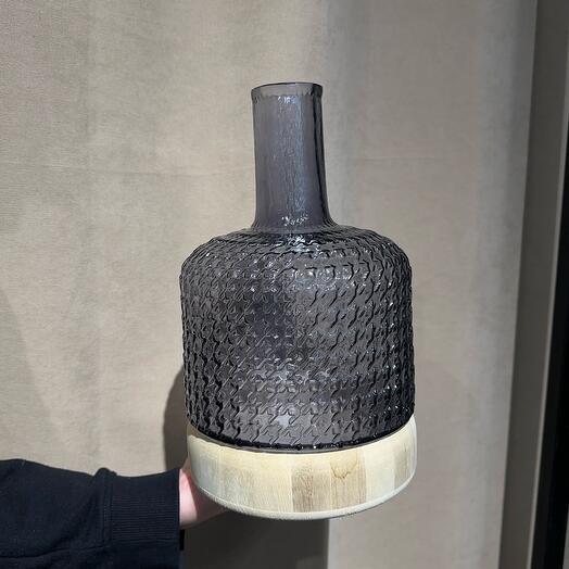 Ваза с деревянной вставкой