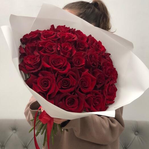 Французские красные розы 🌹