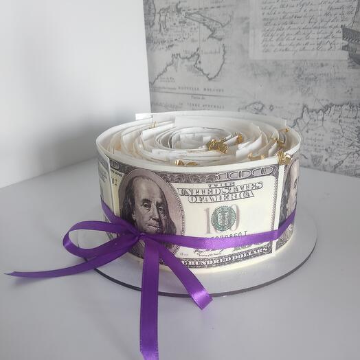 Торт рулон купюр