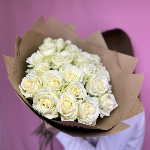 Ramo de 21 rosas blancas