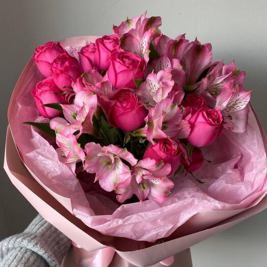 Букет "розовый день"