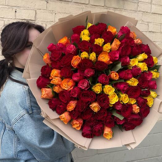 Букет из 101 розы