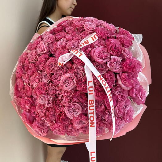 Букет "101 пионовидных роз"