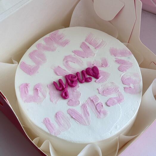 Бенто торт «love you»