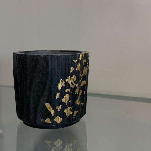 Подсвечник черный