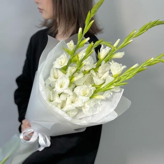 Mono bouquet 175 из 5 гладиолусов к 1 сентября