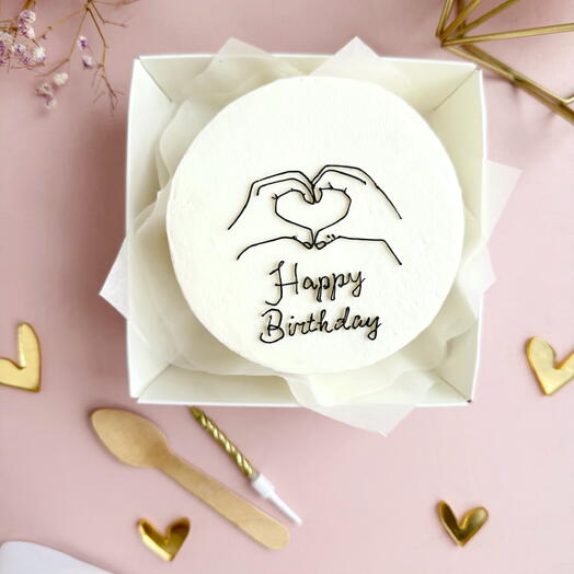 Бенто торт сердце, happy b, подруге, любим, девушке, сестре, коллеге, день рождения