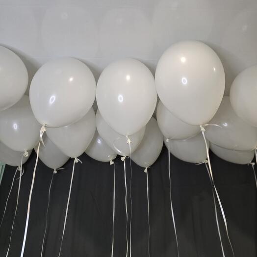 Шар белый 12д латекс 21 шт