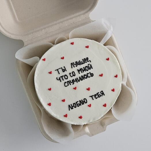 Бенто торт девушке парню любимому человеку 14 февраля день влюбленных