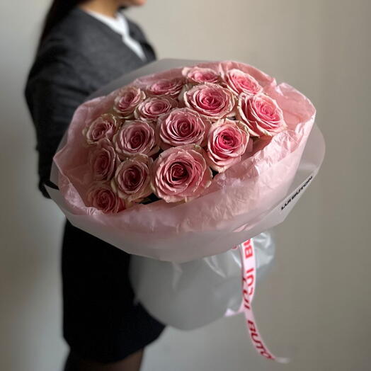 Букет "15 роз джералдин"