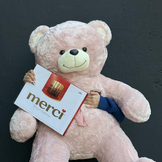 Набор из медведя 80 и коробки Merci
