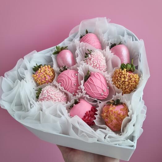 Сердце с клубникой в шоколаде! Признание любимой девушке, жене