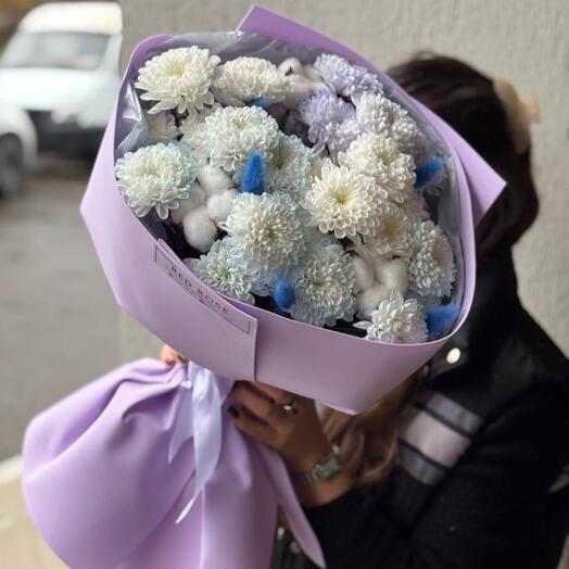 Хризантемы букет с доставкой 🌸