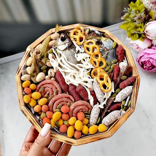 Мужской набор-сет рыбный с колбасками
