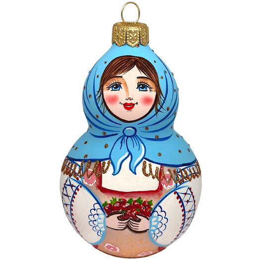 Ёлочная игрушка "Малинка" (Винтажный шар)