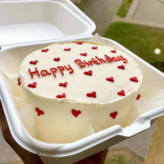 Бенто «Happy Birthday с сердечками