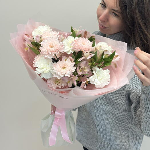 Букет для настроения / хризантемы и альстромерии в букете цветов 🌸