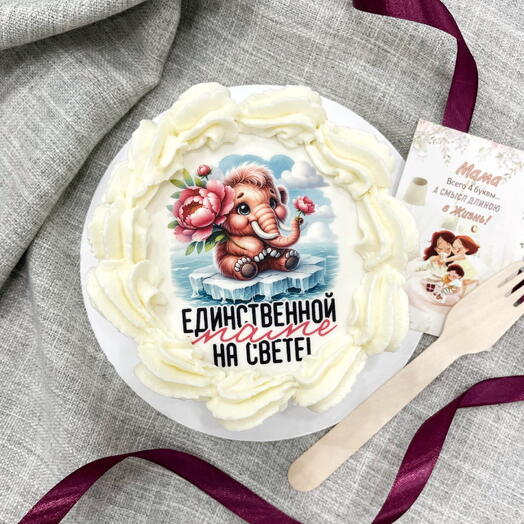 Бенто торт «Единственной маме на свете»