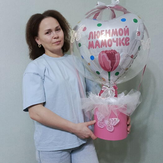 Шар баблс для мамы с Рафаэлло