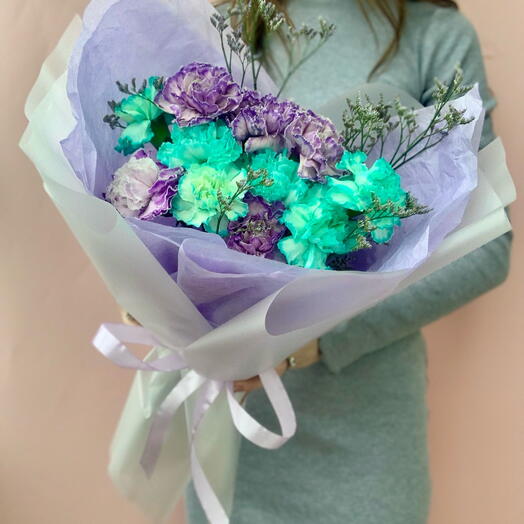 Букет «Космос»диантусы 💜