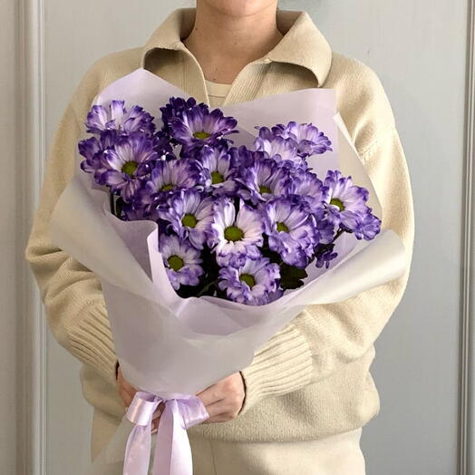 Сиреневые хризантемы 💜