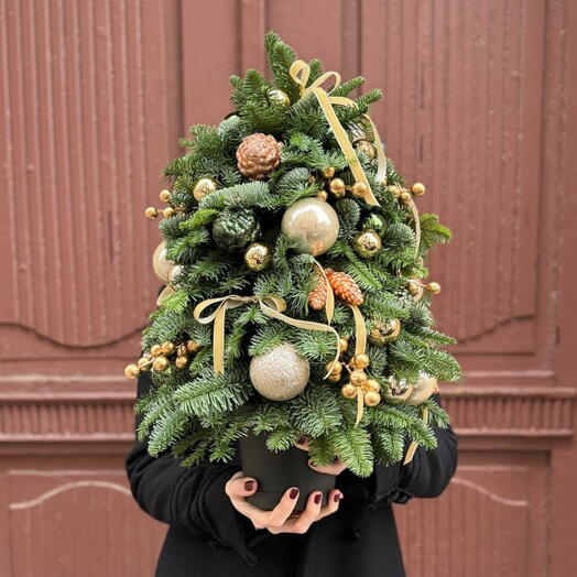 Christmas tree gold 55cm