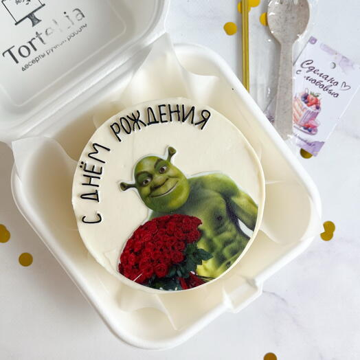 Бенто торт Шрек для любимой девушки