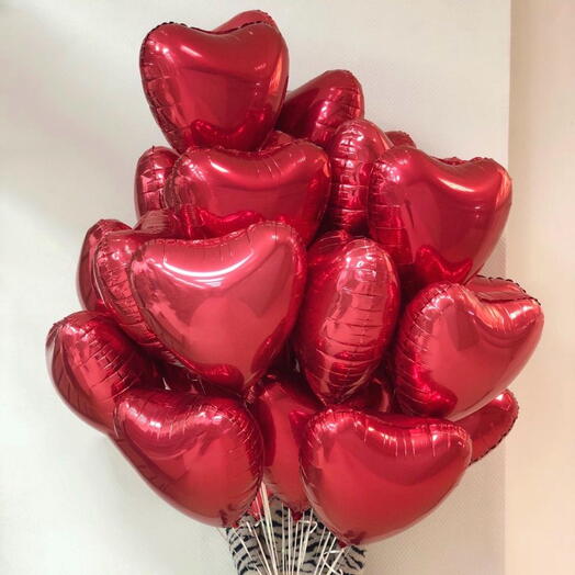 Шары сердце 20шт