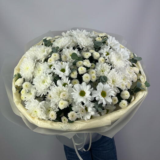 Нежный микс хризантем