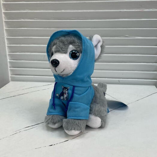 Игрушка Хаски в кофточке