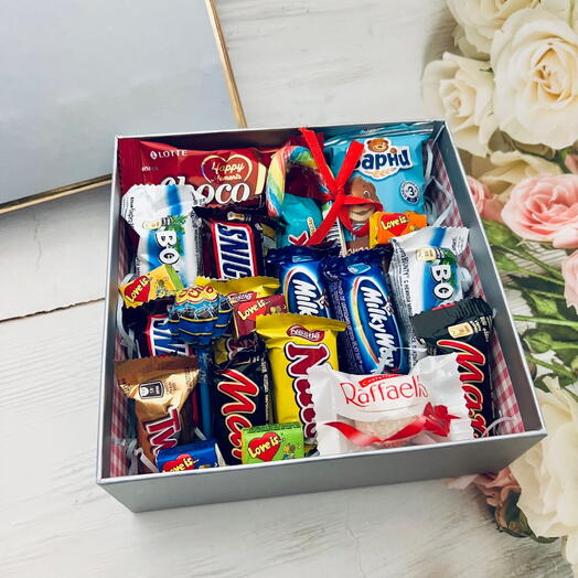Сладкий набор. Подарок для жены, любимой девушки, дочки, сестры, подруги, сына, брата, друга, парня
