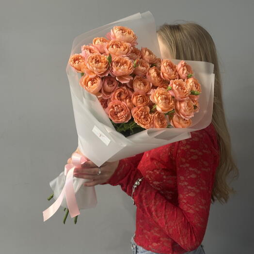 Монобукет из кустовой розы