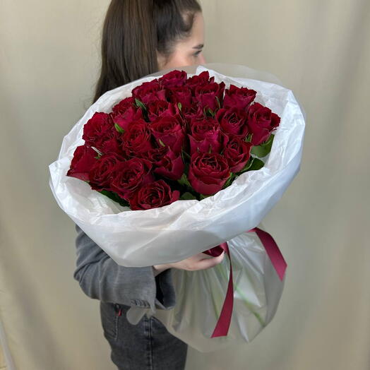 Букет из красных 25 роз