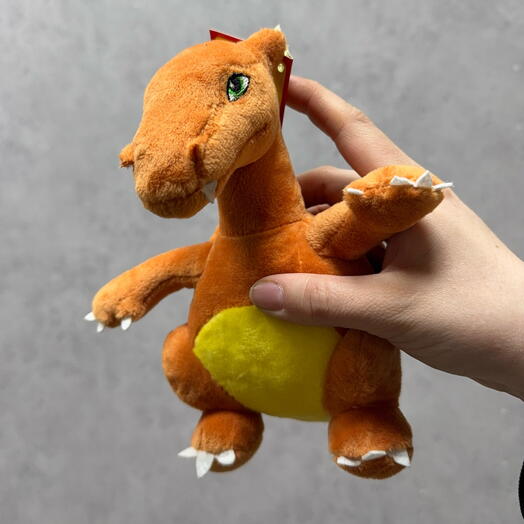 Мягкая игрушка дракон светло-коричневый