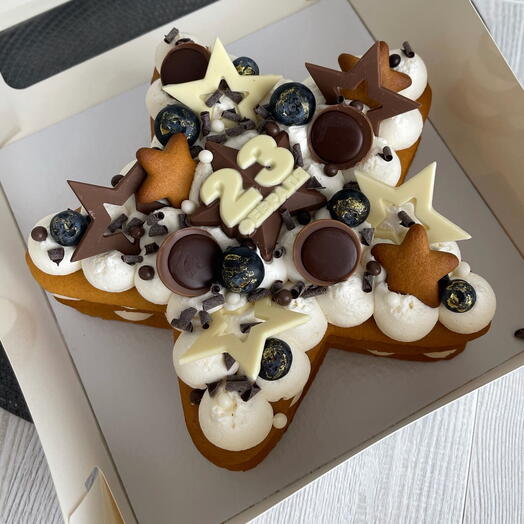 Торт «23 Февраля» Звезда