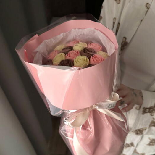 Букет «SWEETIE» из 19 шоколадных цветов💗