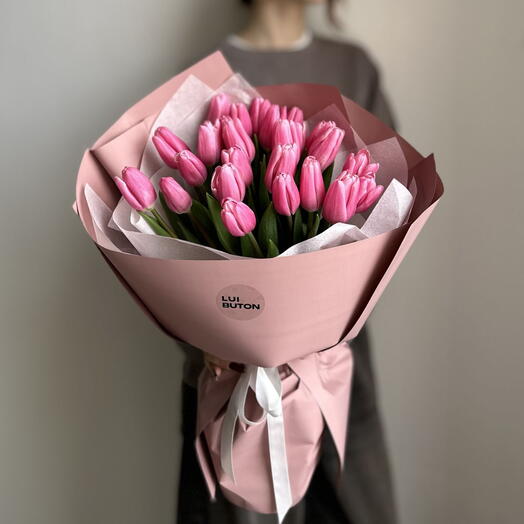 Букет "25 розовых тюльпанов"