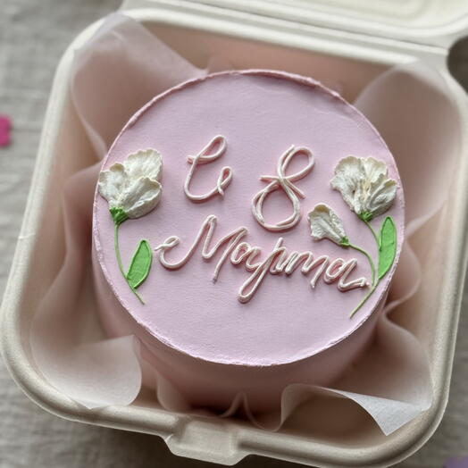 Бенто-торт на 8 марта «С 8 марта»