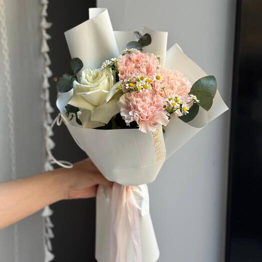 Букет-комплимент с ромашкой💐
