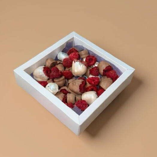 Малина с голубикой в двойном шоколаде 🔝